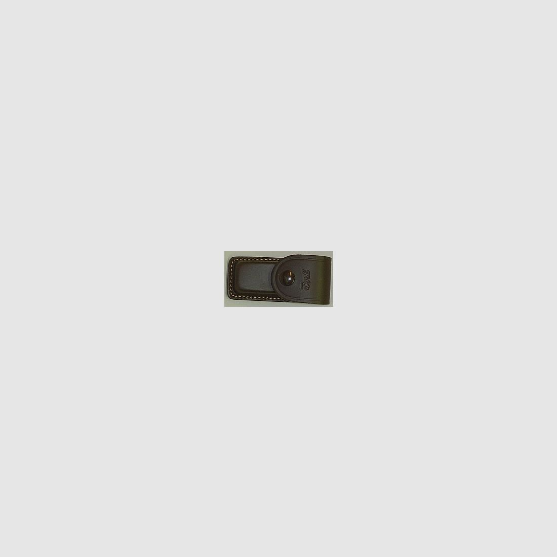 Lederetui braun - Heftlänge 9 cm