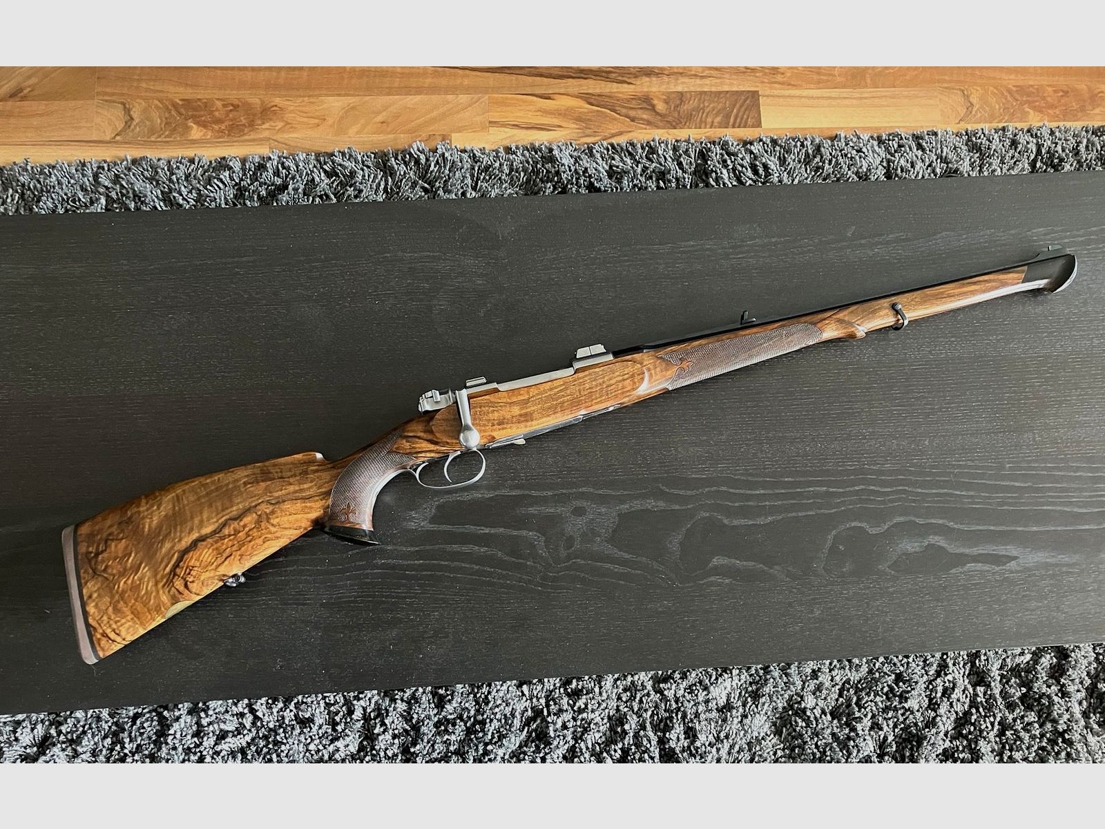 Einzigartiger Custom Mauser M98 8x64S „Kurpfalzstutzen“ Hansjoachim Hensel