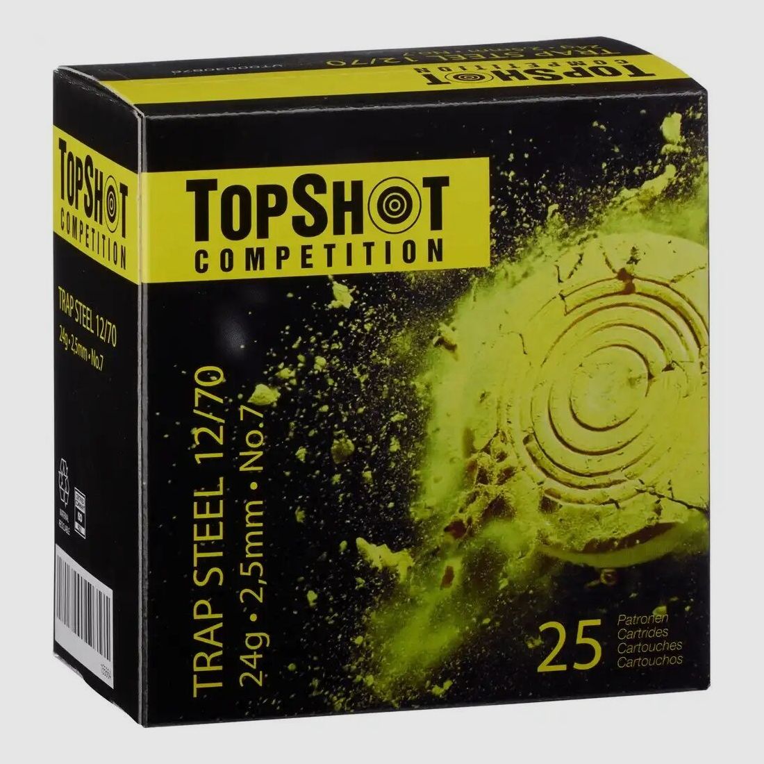 TopShot Competition Competition 12/70 Trap Steel 2,5 mm / 24 g / 25 Stk