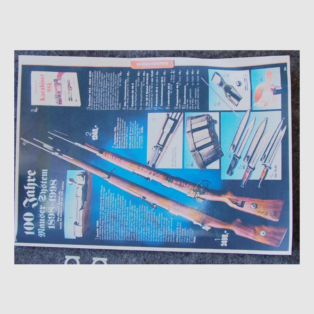 Mauser Oberndorf 98 K 100 Ans Modèle Spécial