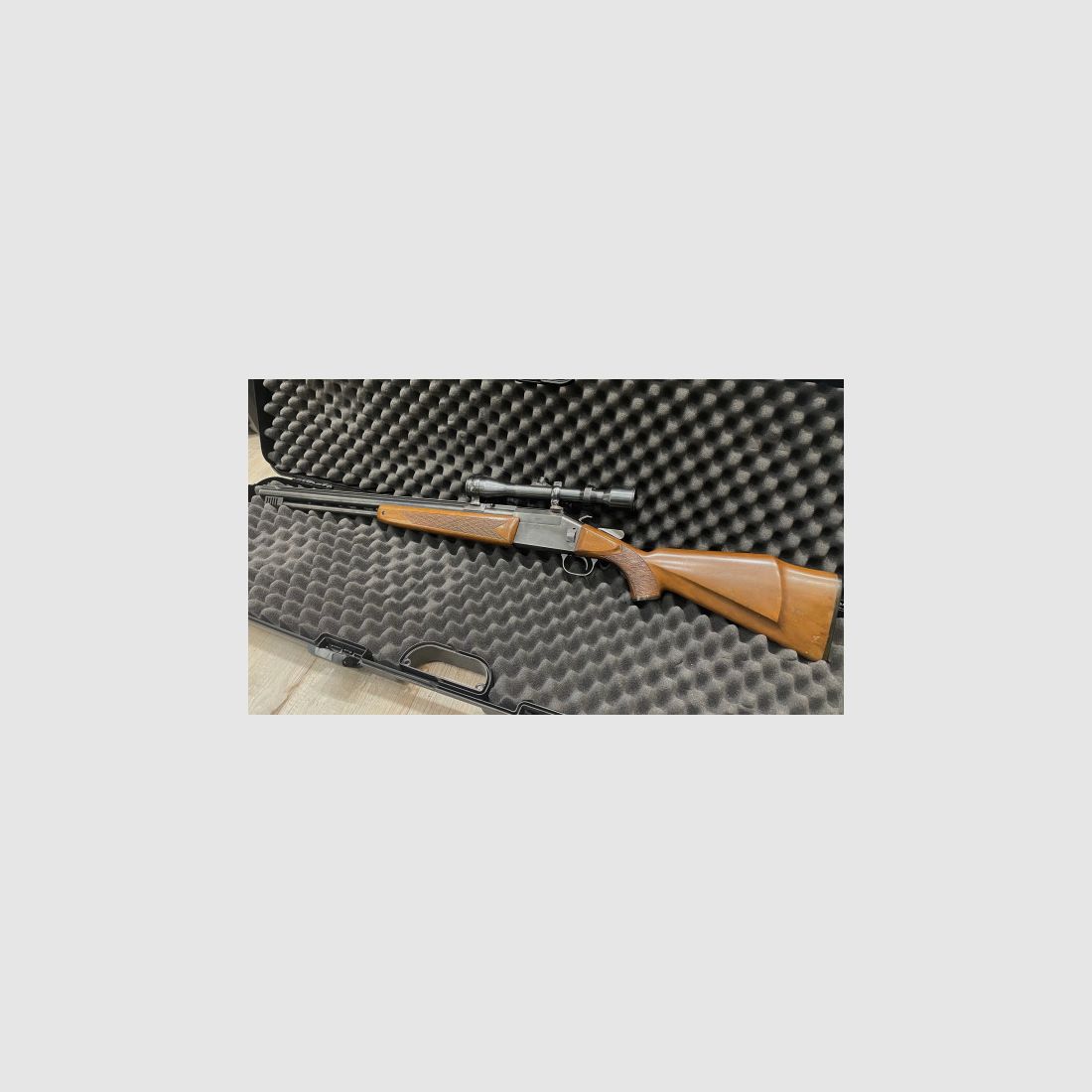 TIKKA BOCKBÜCHSFLINTE - 12/70 + .222REM - MIT HUBERTUS 4x36