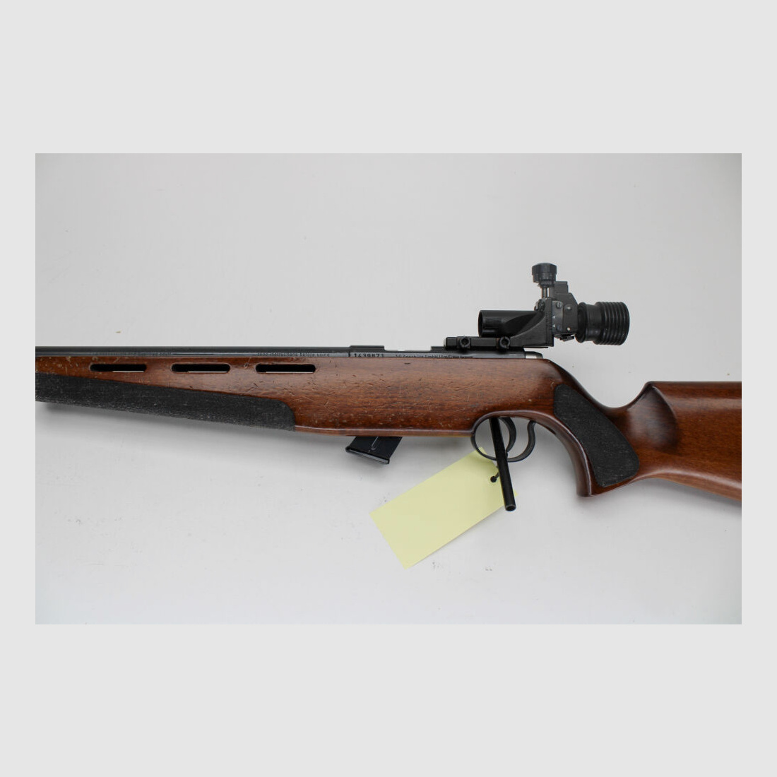 Rep. karabin Anschütz ST kal. .22lr z diopterem i lufą meczową .22lr
