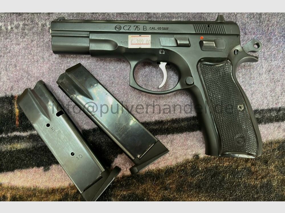 CZ 75 B Neuwertige Pistole mit Wechselmagazin im Koffer .40S&W mit automatischer Schlagbolzensicherung
