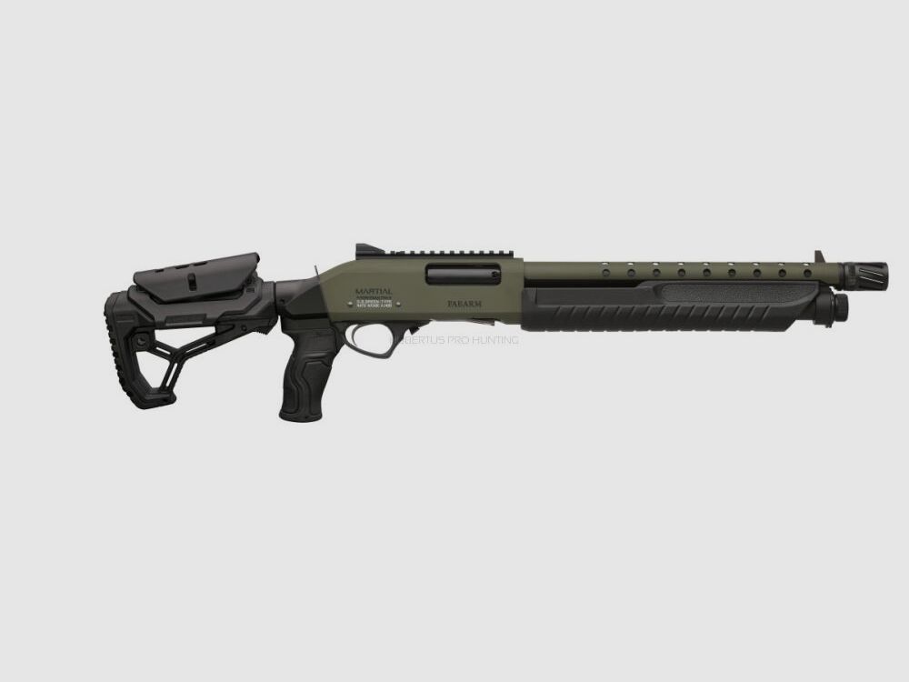 Fabarm Martial O.D.Green 14" Telescopic Pump-Action Shotgun, image 3 of 3