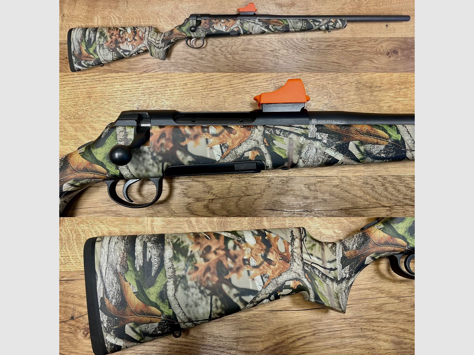 Rößler Camo Rifle Repetidor Arma para Guía de Perros Titan 6 con Noblex Sight Naranja