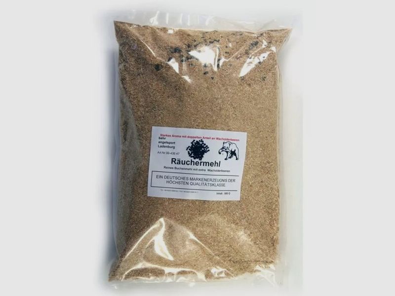 Behr Räuchermehl - Buche mit Wacholder - 500g für Fisch / Fleisch / Gemüse