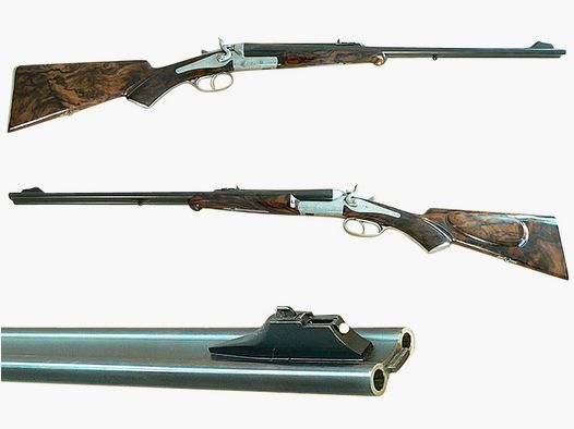 Exclusive double-barreled rifle Husqvarna, caliber 8x57IRS