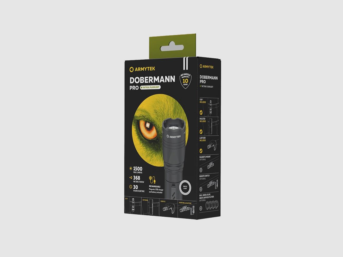 ARMYTEK DOBERMANN PRO MAGNET USB WHITE, billede 3 af 6