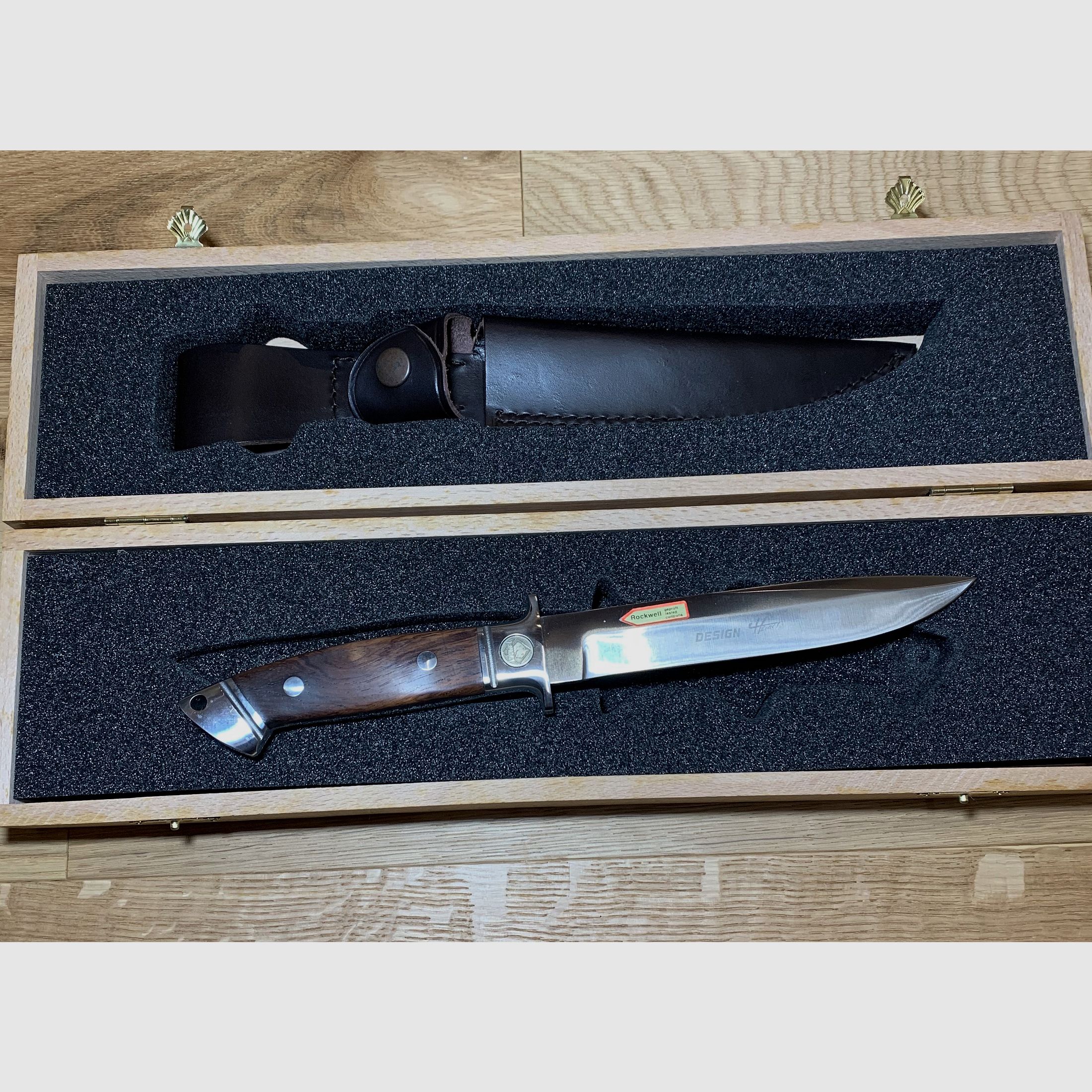 Cuchillo de caza PUMA COUGAR cuchillo de colección de madera