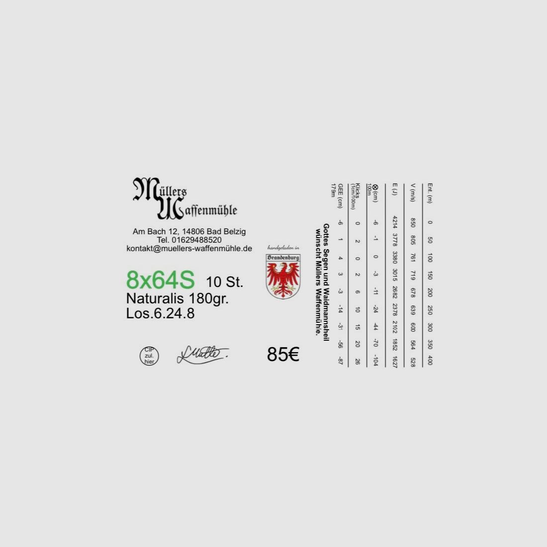 8x64S Naturalis Blei vrij