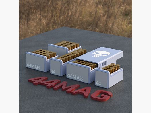 Filamelt Munitionsbox / Ammo Box .44 Magnum – Patronenbox ‘Schiebedeckel’ – 10 / 20 / 25 / 50 Runden