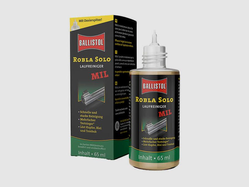 Ballistol Robla Solo Mil nettoyant de canon - bouteille de 65 ml