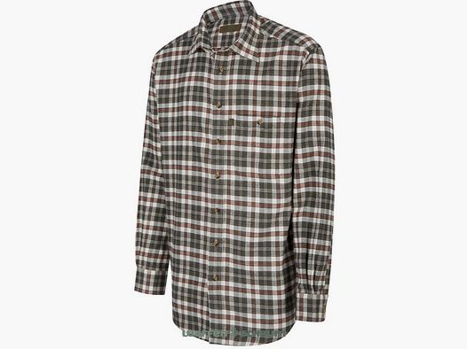 Böcker Hemd Vollzwirn Comfort Fit Grün kariert