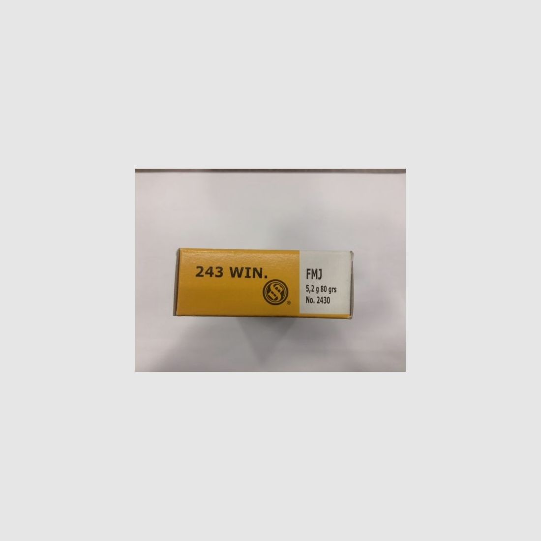 S&B CARICHE CAL 243 WIN FMJ 80 GR, immagine 1 di 2