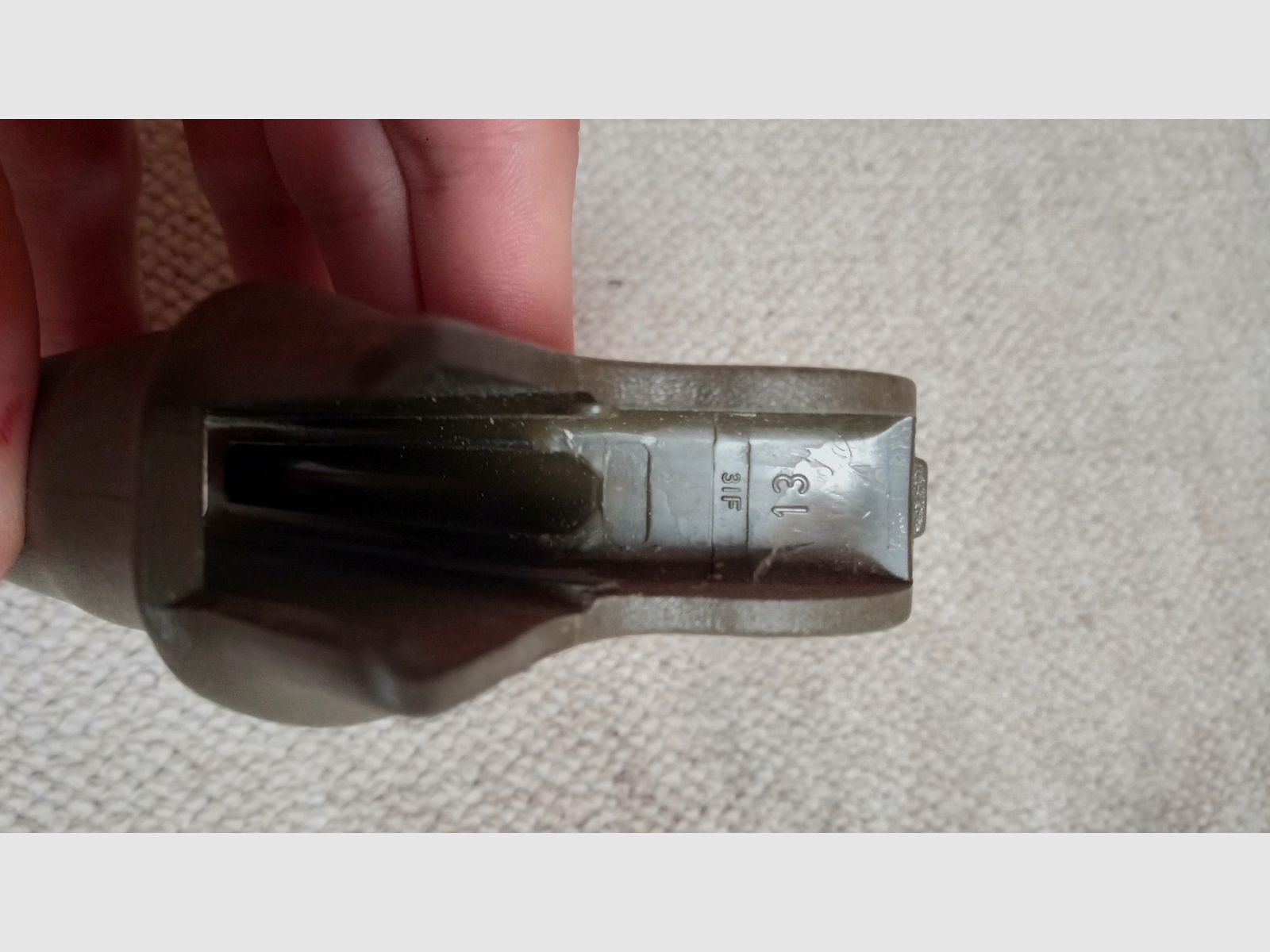 Originale Griff e protezione per trapezio per bipiede, entrambi i pezzi nello stesso verde NATO per H&K G3A4 / verde OD, maniglia larga + impugnatura G3 protezione per le mani