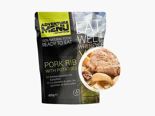 Avonturenmenu Varkenskotelet met aardappelen