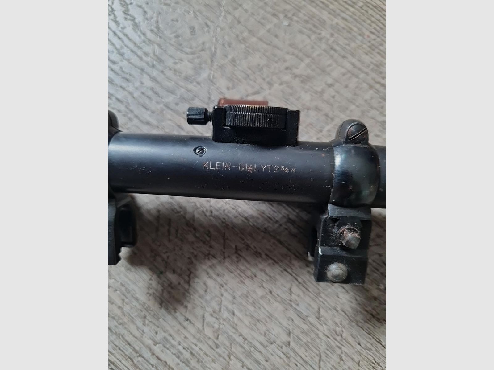 Hensoldt Wetzlar Klein-Dialyt 2¾× scope No. 38690 with mount