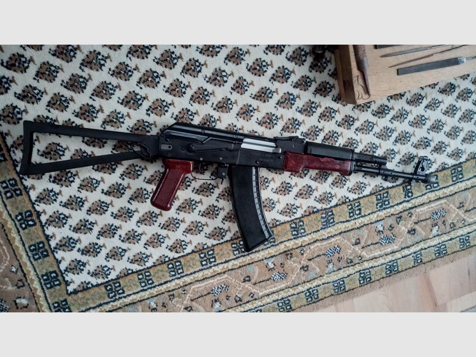 KP-9 calcio scheletro 5.5 mm / AKS-74 calcio pieghevole per armi / PP-19-01 Vityaz / calcio pieghevole Bizon adatto anche per Yunker e Saiga // AK74 calcio AK