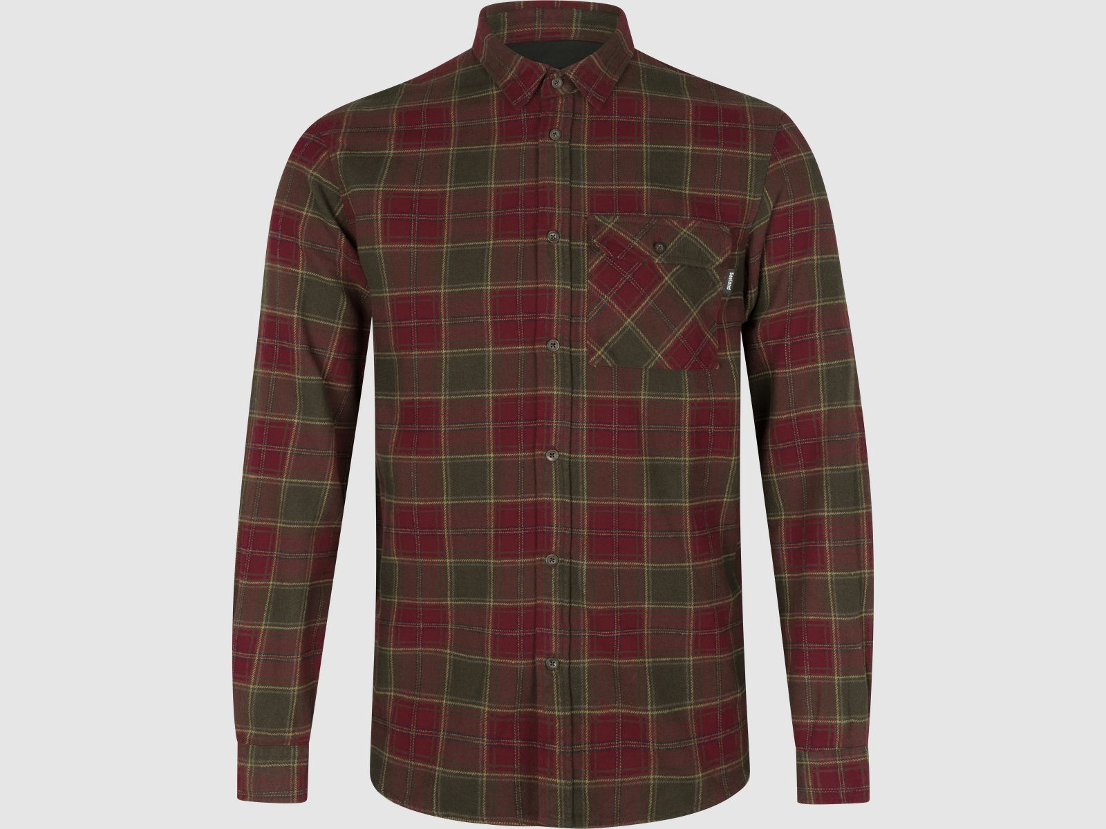 Seeland Glen Flannel Shirt Men Red Forest Check XL