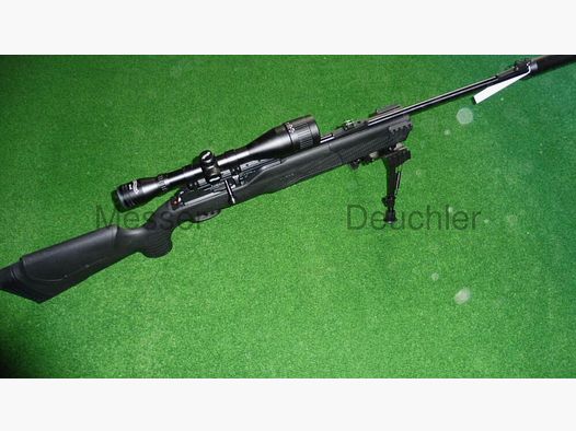 Umarex CO2 Luftgewehr montiert mit ZFR 6x42 Schalldämpfer Zweibein 850 m2 Kit