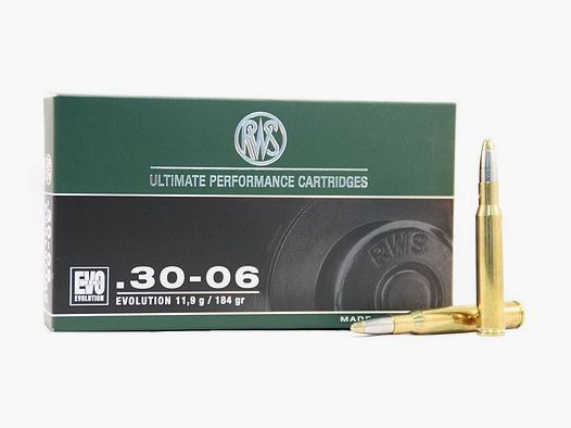 RWS Evolution cartucce 30.06 184 gr