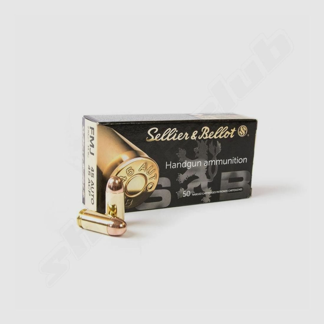 Sellier & Bellot FMJ 230grs. 50pcs .45Auto, image 1 of 2