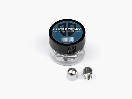 12x DESTROYER.50 | CNC ALU | 2,8g | 12,4mm | drei Farben | for HDR50