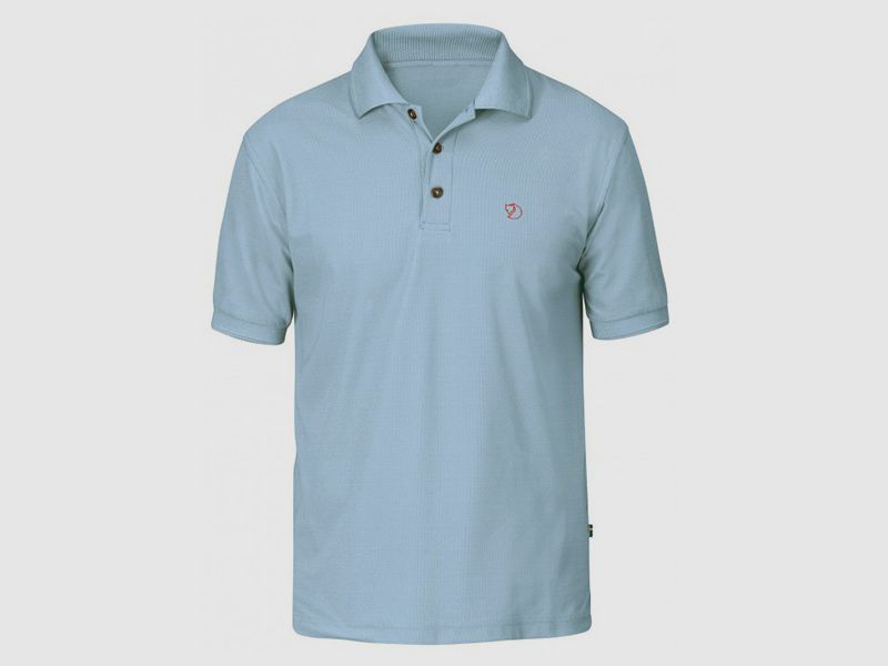 Fjallraven Polo Crowley Piqué Shirt Bleu Acier