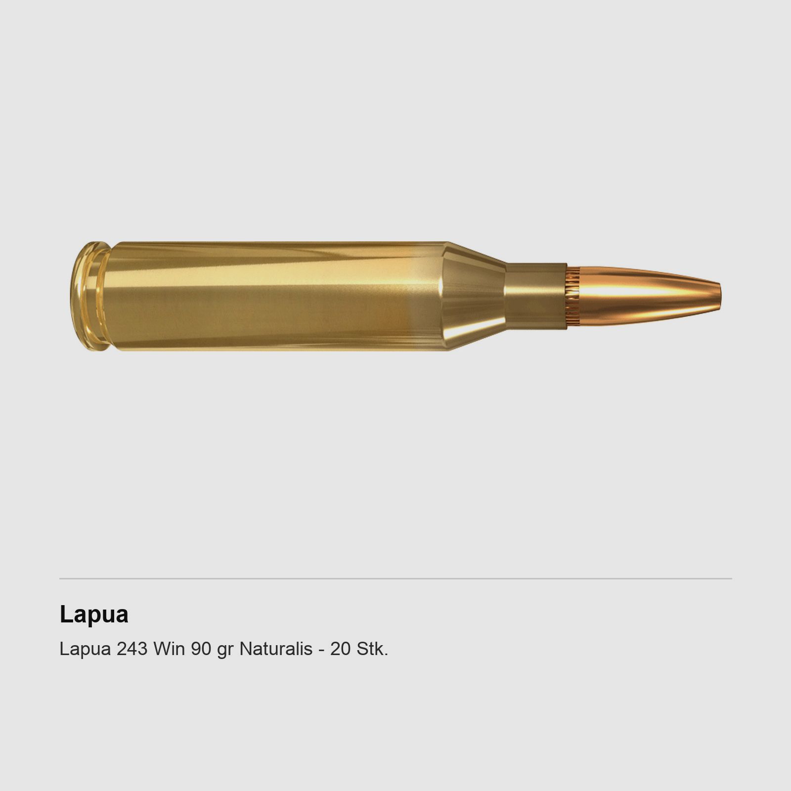 Lapua 243 Win 90 gr Naturalis – 20 Stk.