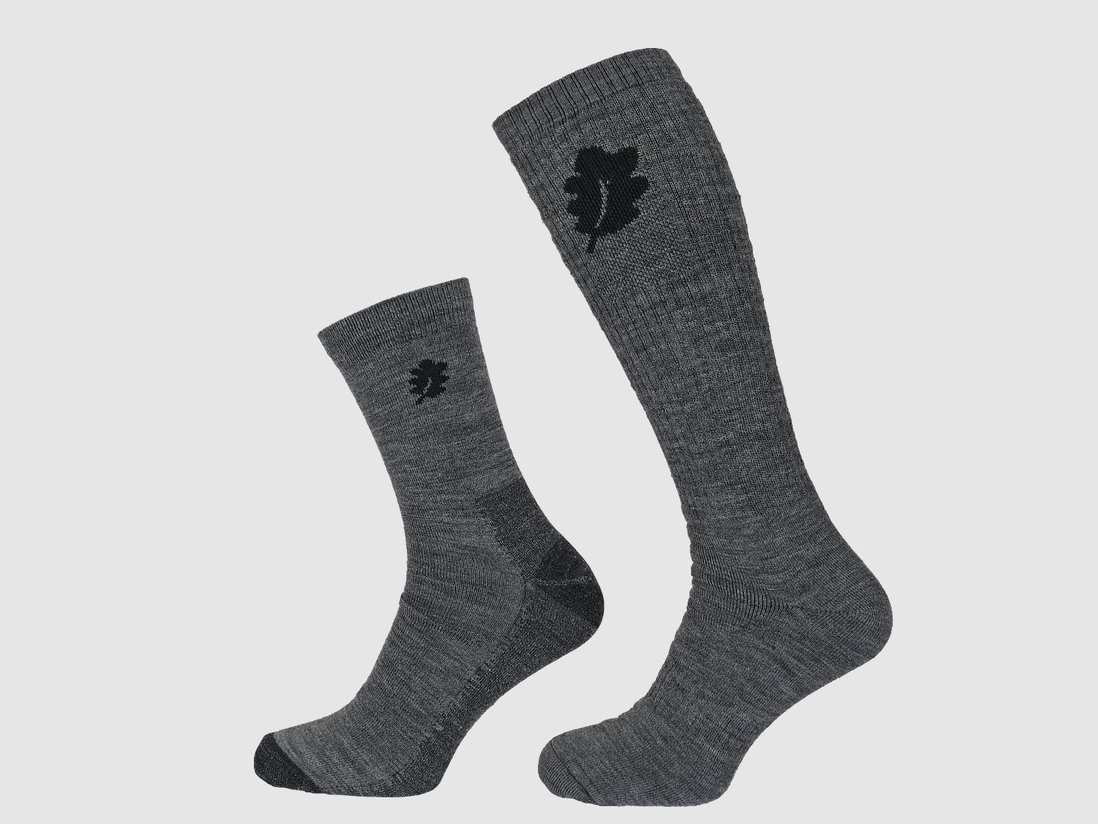 Woodline sock + inner sock made of merino wool gray 40-45