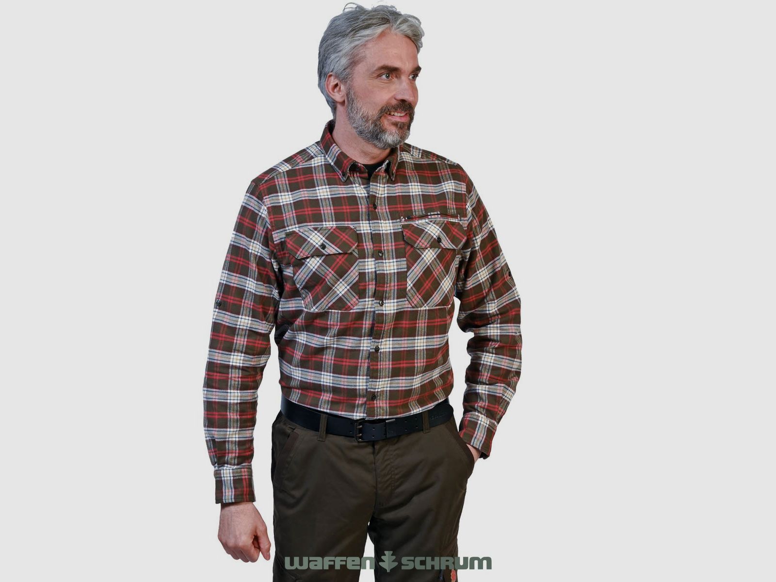 Camisa Shooter King Pro Hunter a cuadros verdes