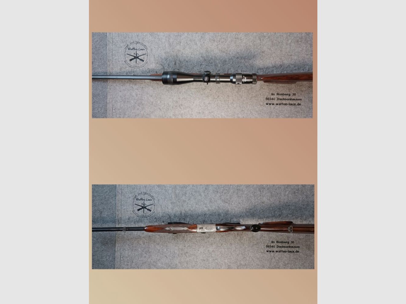 Franz Sodia Ferlach fusil superposé avec canon inséré K&S + ZF Doctor 2,5-10x48