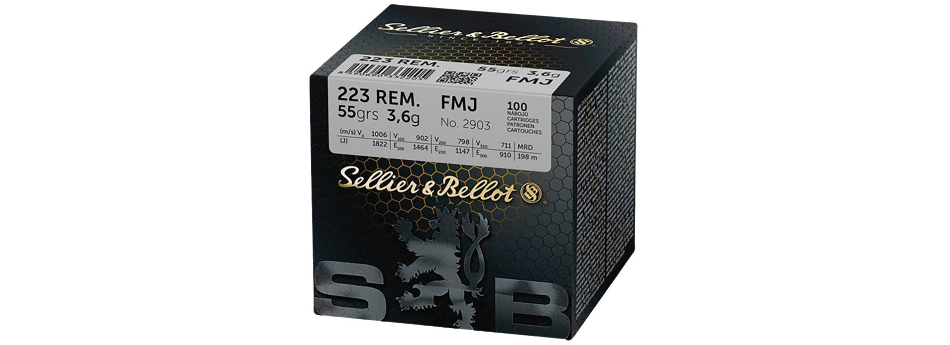 Sellier & Bellot .223 Rem. Vlm BT 3,6g/55grs.