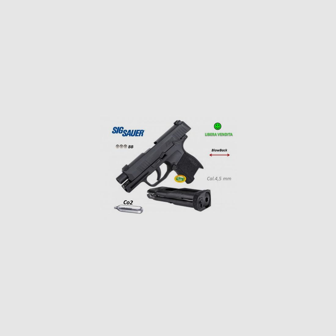 SIG SAUER P365 AIR kal. 4,5 mm, afbeelding 2 van 2