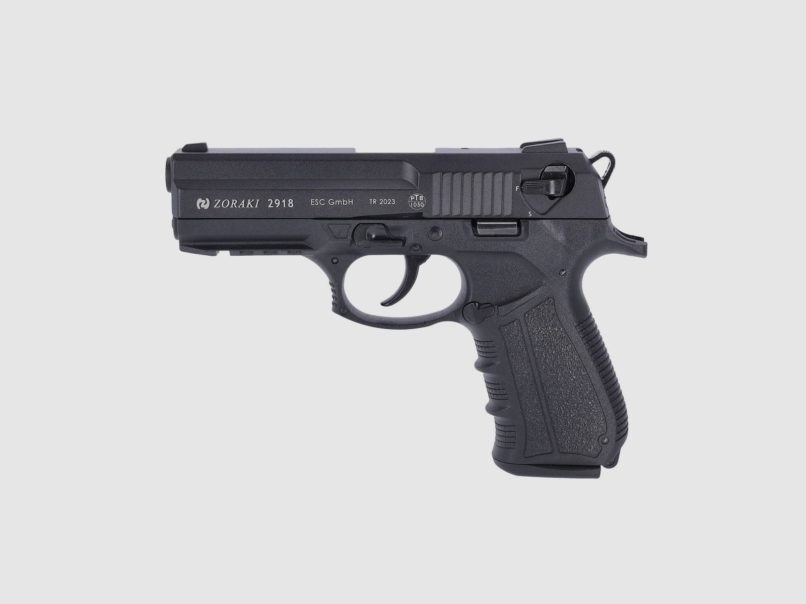 Zoraki 2918 pistola a salve 9 mm P.A.K. nera, immagine 1 di 3