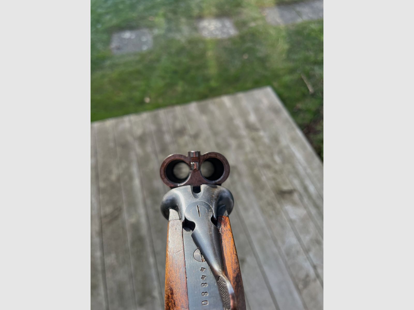 Französische Doppelflinte Manfucature d'armes de Chatellerault (MAC) Kaliber 16/65 mit Doppelabzug