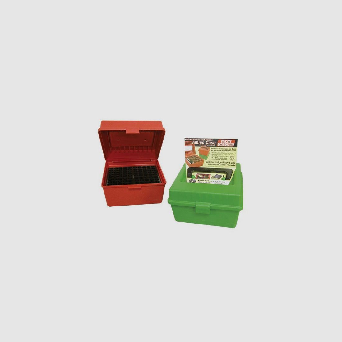 MTM CASE-GARD Munitiekoffer voor Geweer met Handvat 20 Nosler-9×57 Norma 100 Patronen (groen)