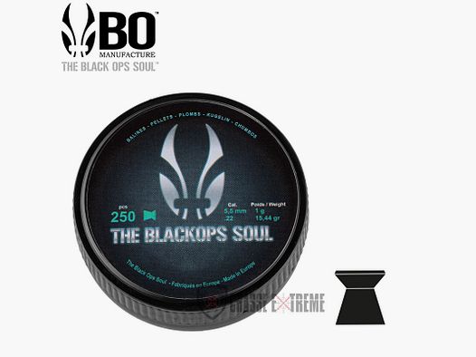 250 Pellets the Black Ops Soul Flat Head cal 5.5 mm