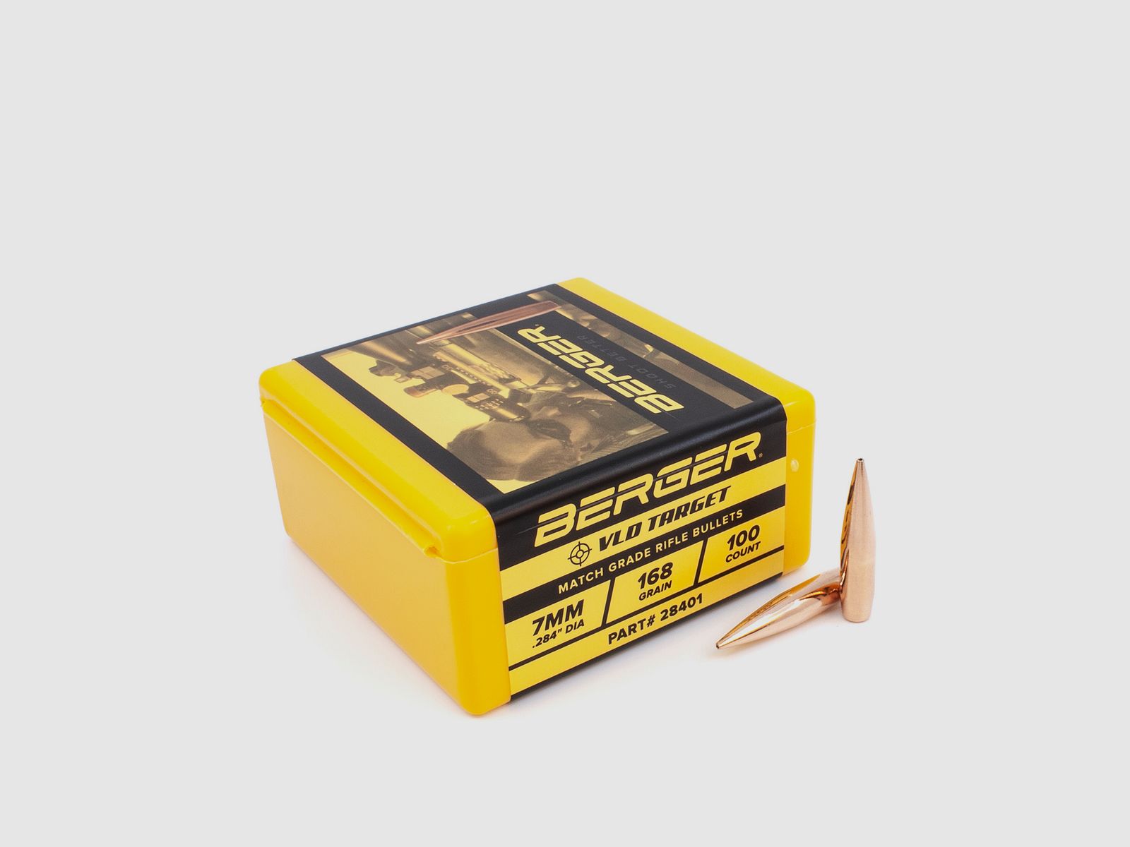 Berger Kogel 7mm/.284 VLD Target 168GR 100 Stuks