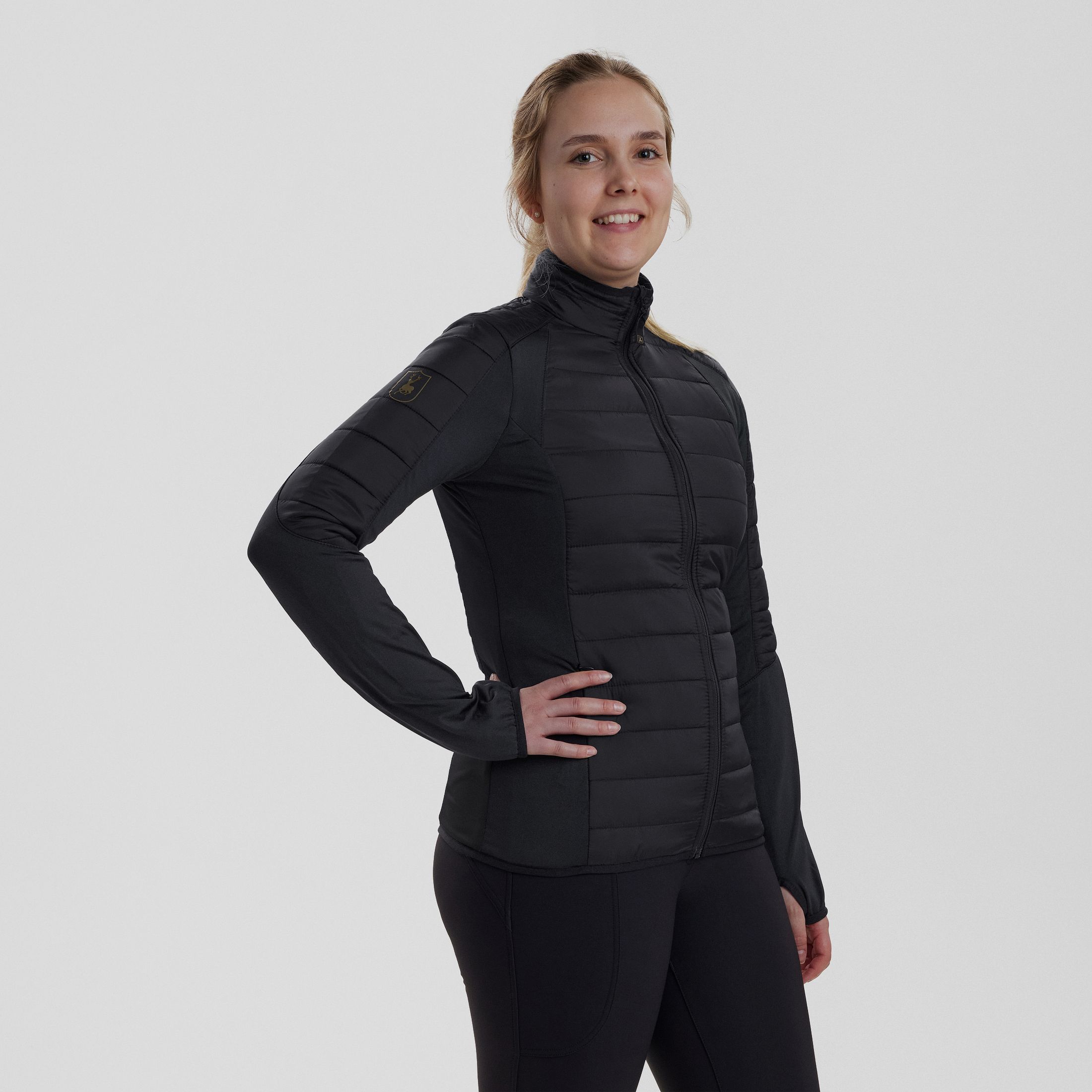 Chaqueta interior acolchada Lady Pine - Negra - Talla mujer: 42