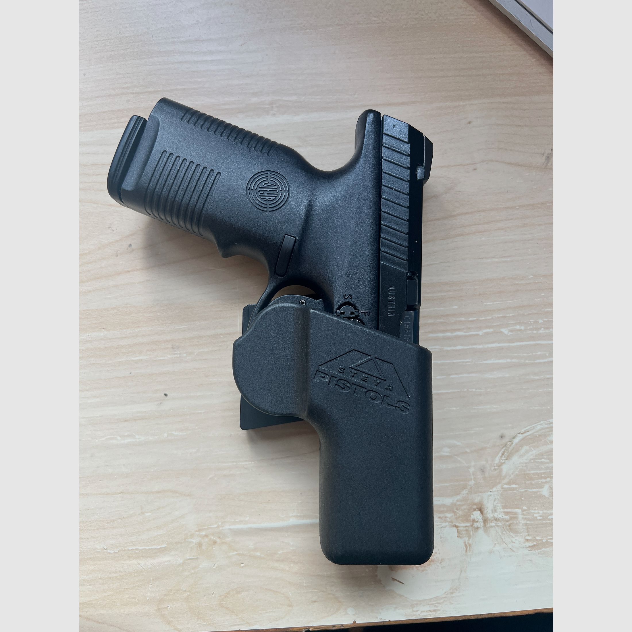 Original Steyr M9 Holster – schonendes Softmaterial – Alternative zu Blackhawk, Safariland, G‑Code – kein Kydex, Bild 1 von 3