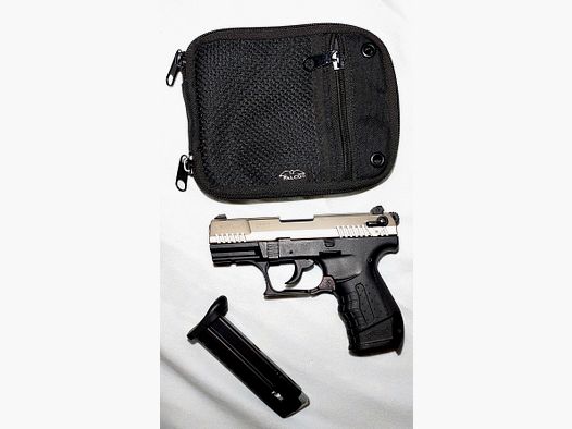 Walther P22 blank firing pistol 9mm P.A.K. Nickel (PTB 778)