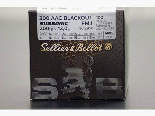 Sellier & Bellot .300 AAC Blackout Subsonic