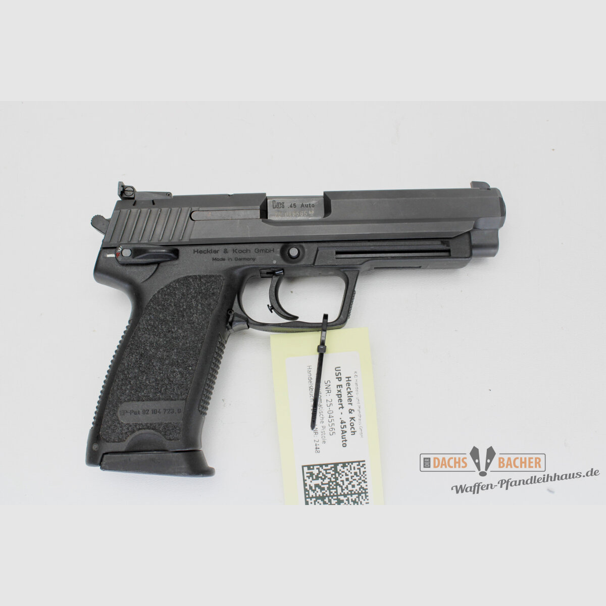 Pistola H&K HK USP EXPERT calibre .45 ACP maletín