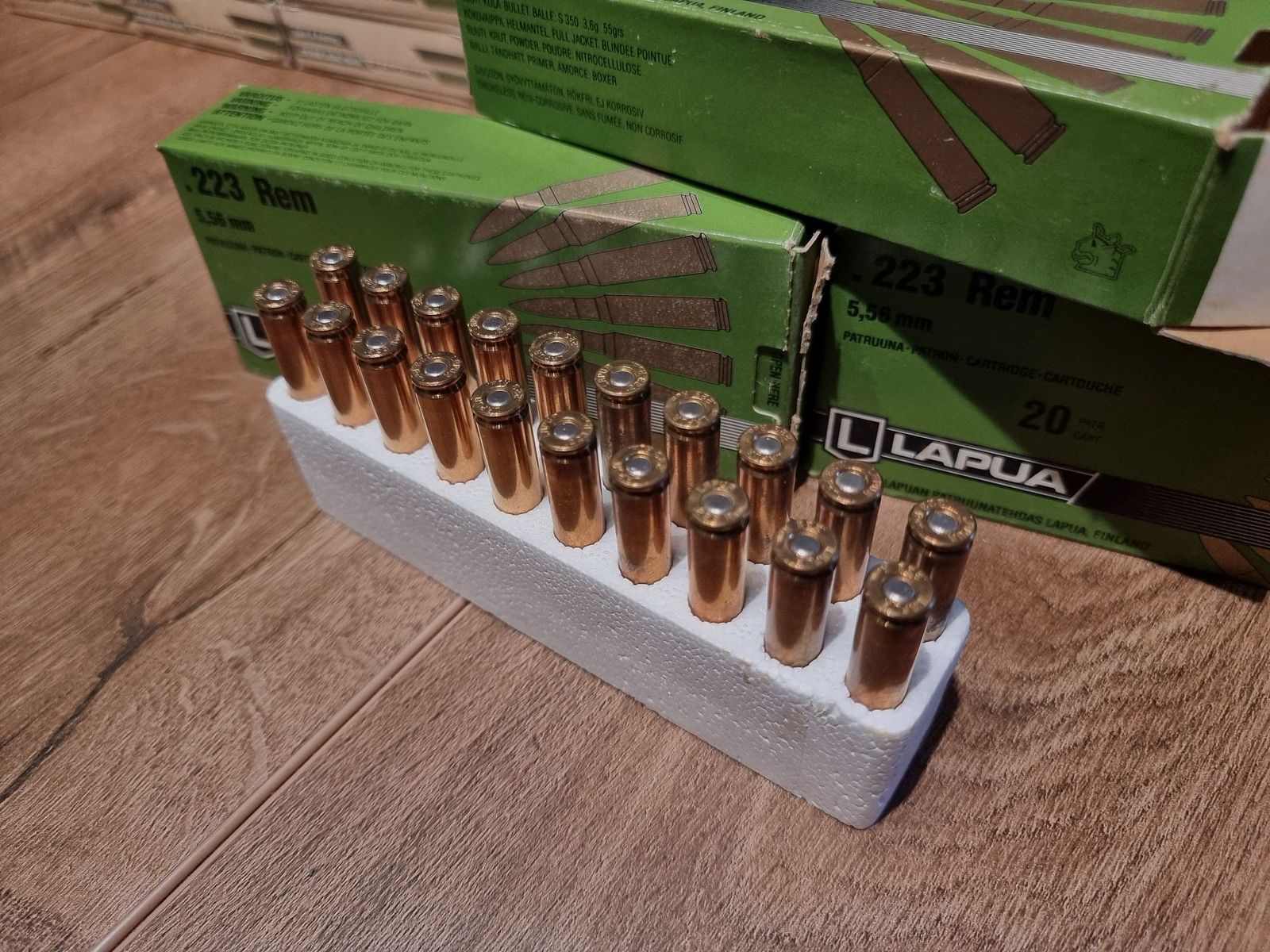 Munición .223 Remington 55gr FMJ - varios fabricantes - S&B Magtech IMI PMC PPU Lapua GGG Norma etc.