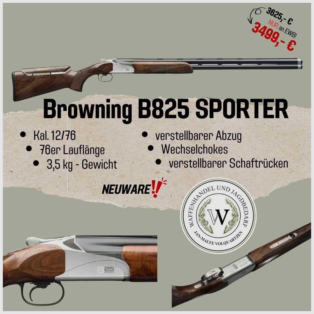 Browning B825 Sporter 12/76