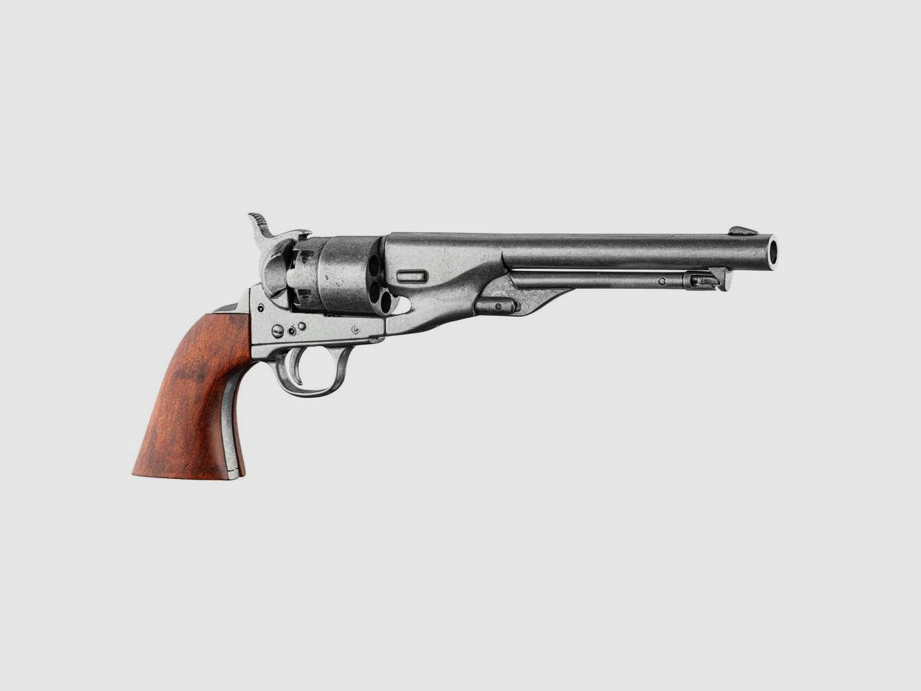 Decoratieve Replica Revolver Denix 1860 Amerikaanse Burgeroorlog - Metaalafwerking - Authentiek Detail - Decoratie en Verzameling, afbeelding 1 van 5