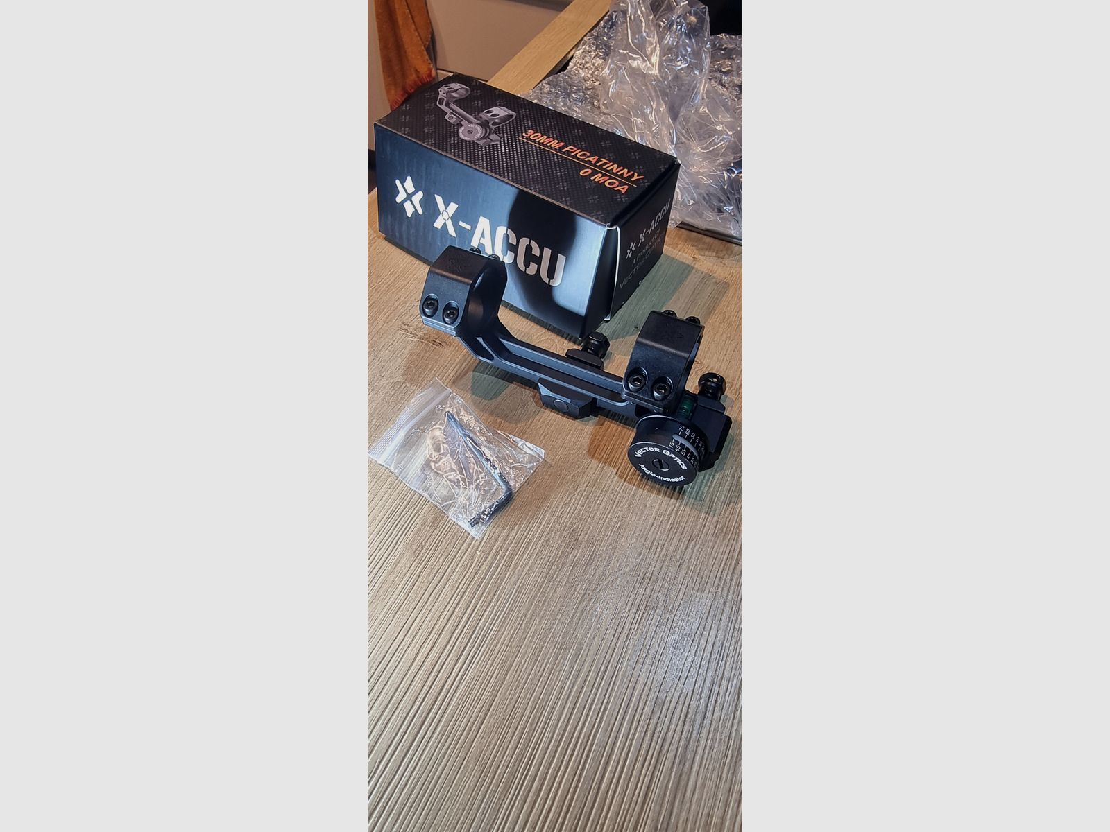 Vector Optics X-Accu Blockmontage 30mm mit Neigungswinkelanzeige und Wasserwaage