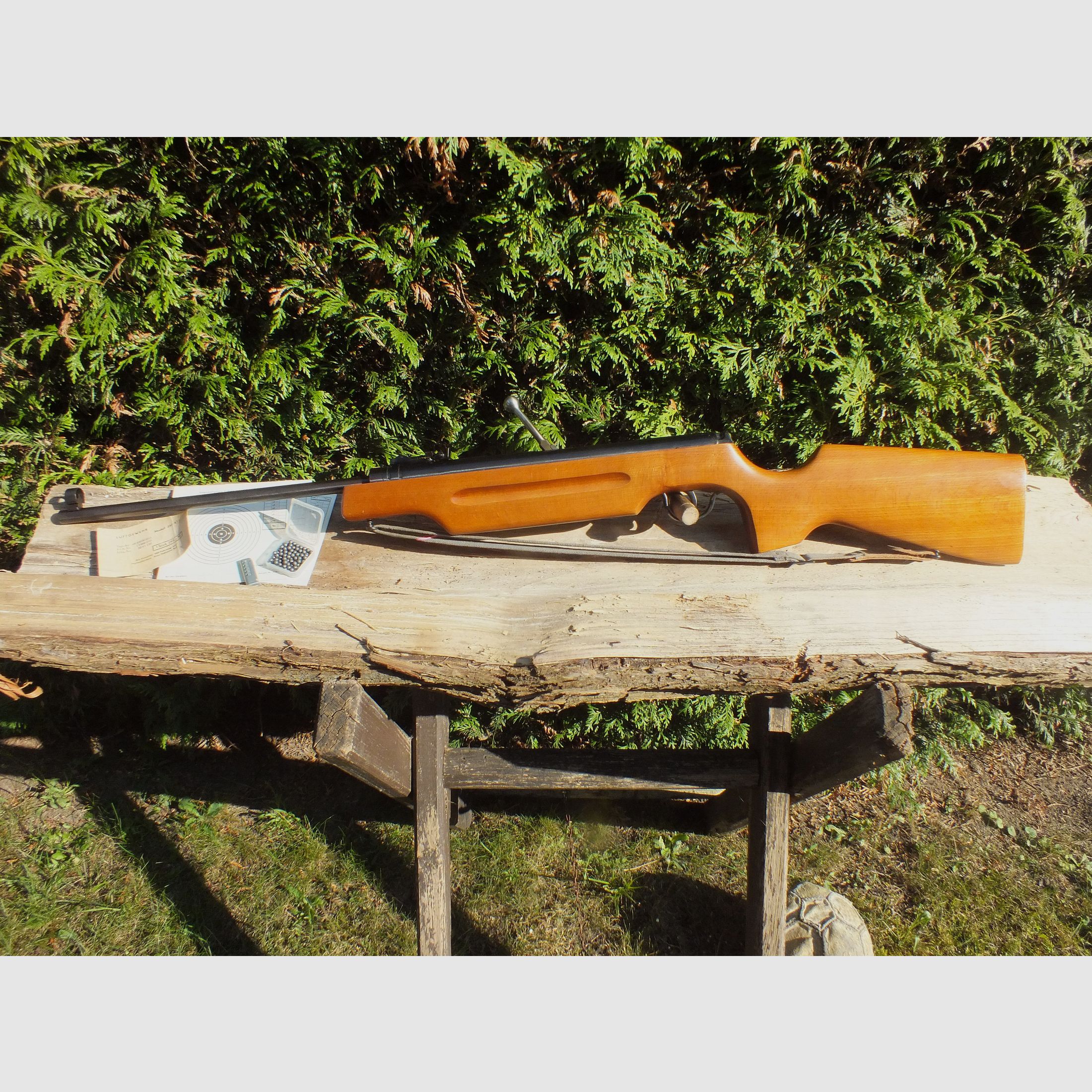 Top Suhler verzamelaar luchtdrukgeweer Haenel 310-4.1 met sports stock, DDR