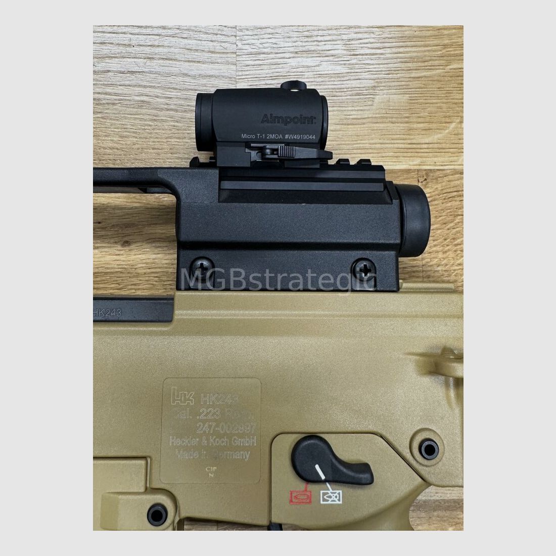 Heckler & Koch HK243 S SAR - Farbe sandfarben - Das zivile G36 sportlich zugelassen! Farbe sandfarben / mit Original G36 Tragebügel 3x und Picatinny Schiene